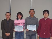 左から,北川教授,Kit Chantola氏,一人おいて天笠講師