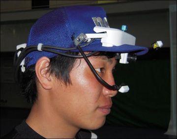 The eye-tracking equipment EMR-8b