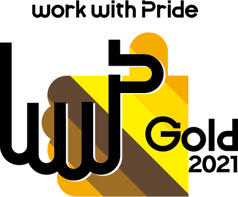 work with Pride GOLD logo