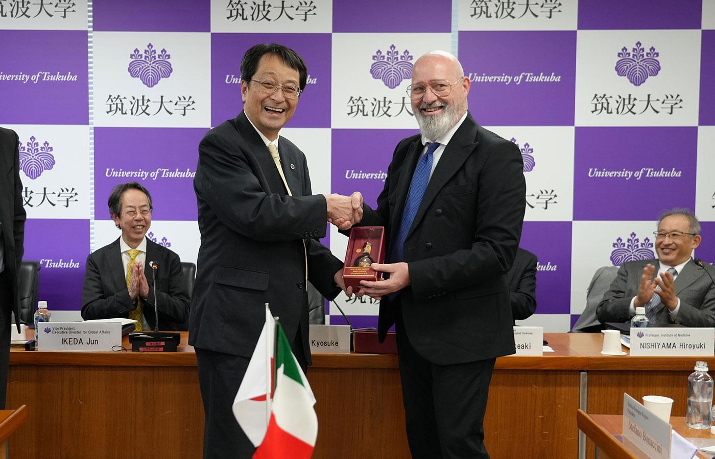 President Nagata and President Bonaccini