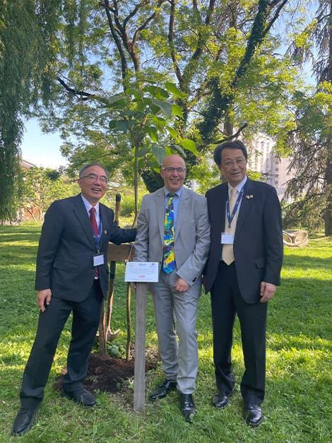 President NAGATA Attends the First Workshop of the NTU-UGA-UT Trilateral Center
