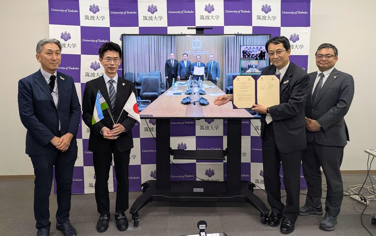 University of Tsukuba Signs Agreement toward Establishing Japanese-Style University in Tashkent