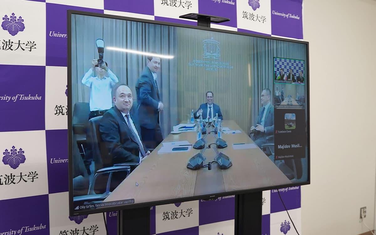 University of Tsukuba Signs Agreement toward Establishing Japanese-Style University in Tashkent