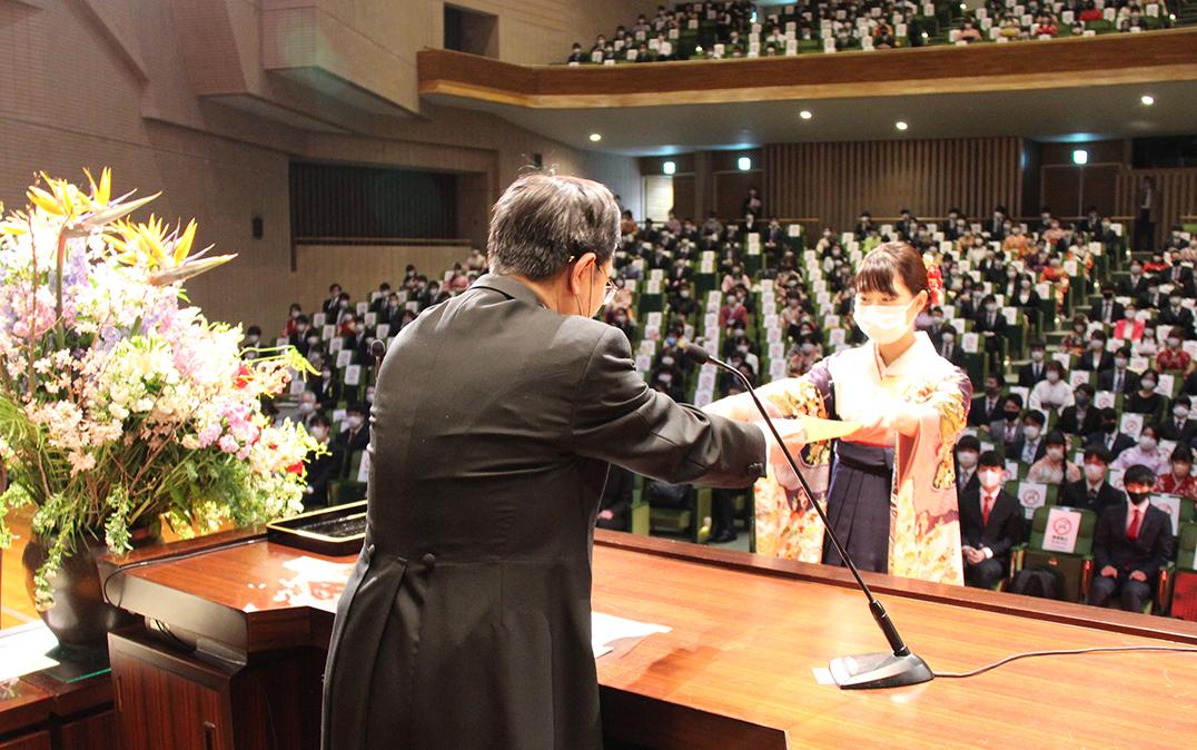 at the ceremony