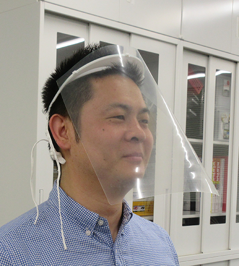 装着した様子