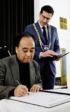 相澤名誉教授とEiskirchボーフム市長