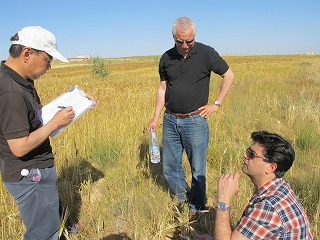 Collecting soil samples