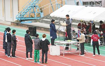 (Soccer awards ceremony)