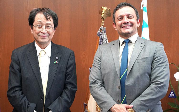 Vice Minister Jose Gontijo and President NAGATA