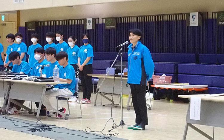 Opening Ceremony: Announcement of the Opening of the Sports Day by Vice President HONMA for Sports Day Head Office