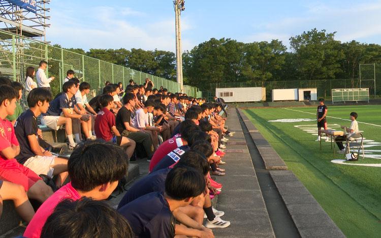 Message to the soccer club junior members at the ground (1)