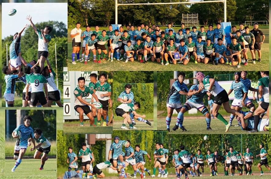 Photos of joint practice and match sessions