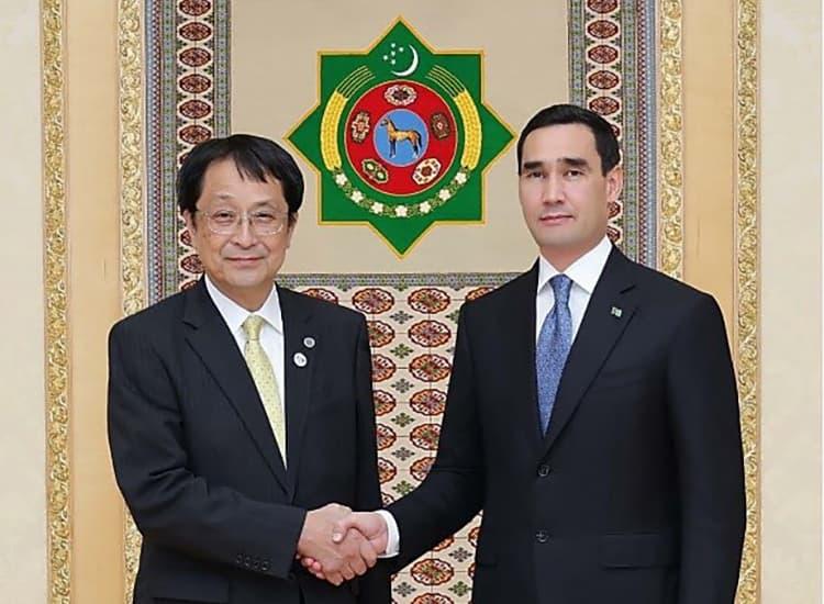 President NAGATA with President Serdar Berdimuhamedow