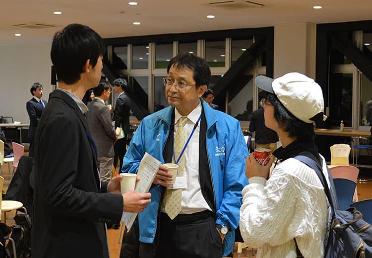 学長と学生との交流会