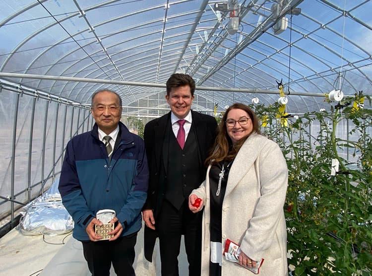 Greenhouse tour guided by Prof. EZURA