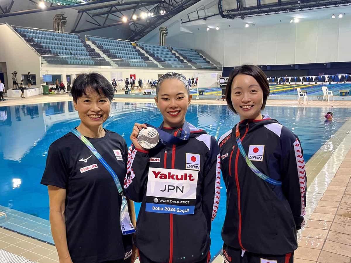 佐藤友花さん（水泳部・体育専門学群）所属日本代表が銀銅メダル 世界水泳アーティスティックスイミング | NEWS