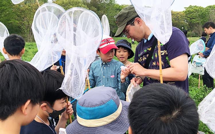 ミツバチ先生のむしムシ探検/構内植物ガイドツアー「みどり散歩」