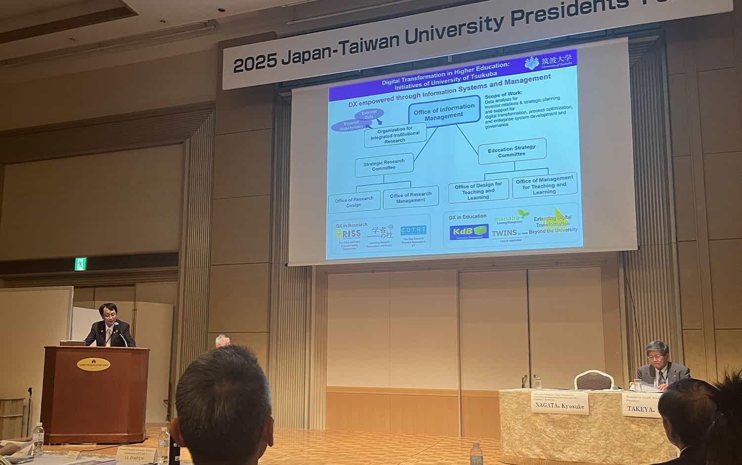 写真:日台学長フォーラムの様子
